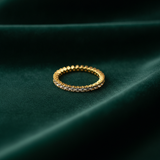 NXGOLD Full Eternity Cubic Zirconia Band Ring for Women