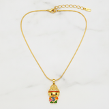Charming Lucky Doll Pendant Chain Necklace