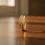 Imperial Twin-Triangle Crystal Ring