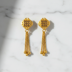 Crystal Stud Drop Earrings