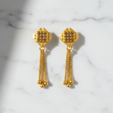 Crystal Stud Drop Earrings