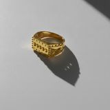NXGOLD Royal Heritage Geometric Statement Ring for Men