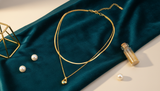 Luxury Heart Charm Two-Layer Necklace for Women