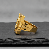 Royal Dynasty Hexagon Signet Ring For Men