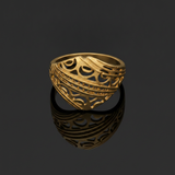 Traditional Filigree Gold Ring for Women