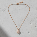 Rose Gold Crystal Halo Oval Pendant Necklace for Women