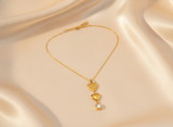 Celestial Love Heart Cascade Necklace