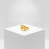 NXGOLD Elegant Leaf Design Adjustable Ring for Women