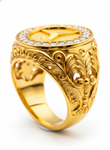 NXGOLD Imperial Star Emblem Ring