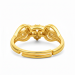 NXGOLD Deer Antler CZ Adjustable Ring for Women
