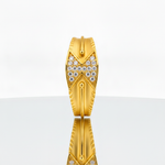 Imperial Twin-Triangle Crystal Ring