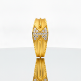 Imperial Twin-Triangle Crystal Ring