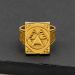 Royal Dynasty Triangle Signet Ring For Men