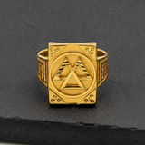 Royal Dynasty Triangle Signet Ring For Men