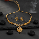 Luxury Royal Spark CZ Statement Necklace Set for Women & Girls
