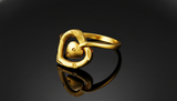 NXGOLD Double Heart Love Ring
