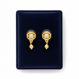 NXGOLD Blossom Spark Crystal Drop Earrings