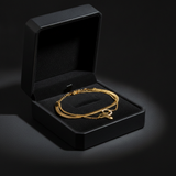NXGOLD Snake Charm Double Layer Gold-Plated Bracelet for Women
