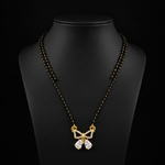 Elegant Butterfly Mangalsutra with Sparkling CZ Stones