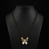 Elegant Butterfly Mangalsutra with Sparkling CZ Stones