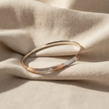 Premium 925 Sterling Silver Rose Gold Hexagon Pattern Kada