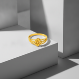 Love Knot Double Heart Ring for Women