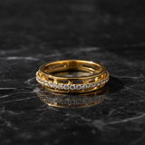 NXGOLD CZ Band Ring for Women With CZ Stone