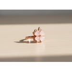 Rose Gold Clover Flower Ring for Women