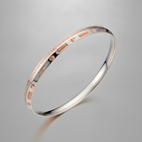 925 Sterling Silver Rose Gold Designer Kada for Men & Women