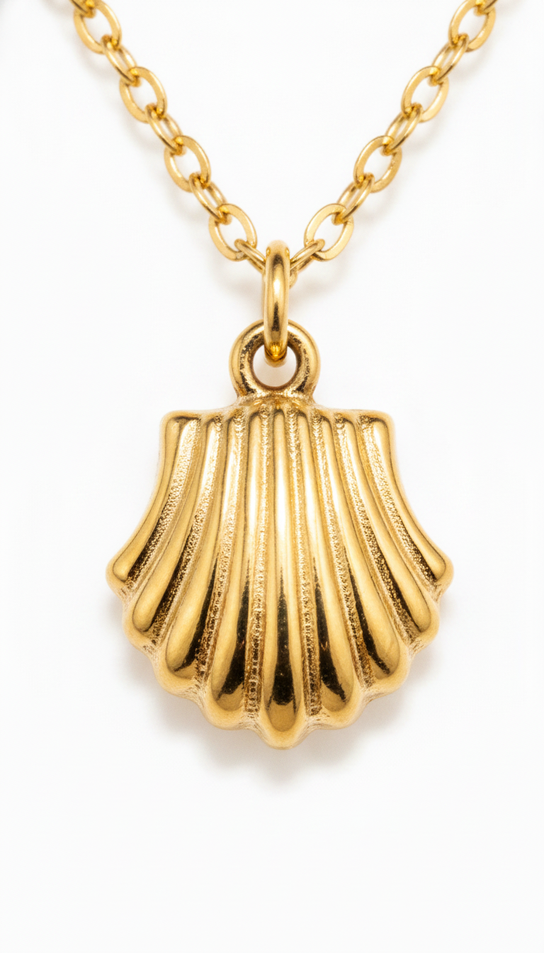 NXGOLD Seashell Charm Pendant Necklace for Women