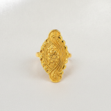 NXGOLD Traditional Floral Filigree Adjustable Ring for Women