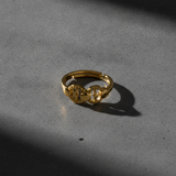 NXGOLD Elegant Twin Circle Heritage Adjustable Ring for Women