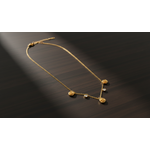 Golden Bloom Crystal Drop Necklace