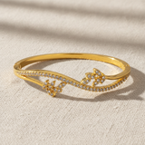 Butterfly Crystal Open Bracelet for Women & Girls