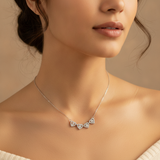 Love Sparkle Triple Heart Necklace for Women