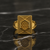 Royal Dynasty Hexagon Signet Ring For Men