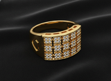 NXGOLD Royale Pavé Signet Ring