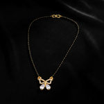 Elegant Butterfly Mangalsutra with Sparkling CZ Stones