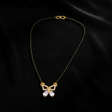 Elegant Butterfly Mangalsutra with Sparkling CZ Stones
