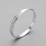 Luxury 925 Sterling Silver Traditional Pattern Kada for Men