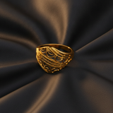 Traditional Filigree Gold Ring for Women
