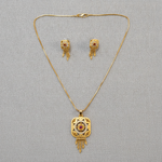 NXGOLD Signature Ruby Elegance Necklace & Earrings Set