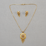 NXGOLD Signature Ruby Elegance Necklace & Earrings Set