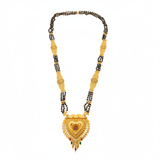 Elegant Bridal Heart Mangalsutra with Intricate Detailing