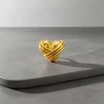 NXGOLD Designer Heart Adjustable Ring for Women