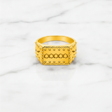 NXGOLD Royal Heritage Geometric Statement Ring for Men
