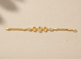 Premium Triple Oval CZ Link Bracelet for Women