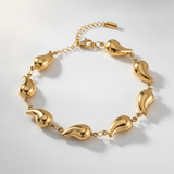 NXGOLD Elegant Teardrop Chain Bracelet for Girls & Women