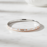 925 Sterling Silver Rose Gold Designer Kada for Men & Women