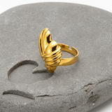 NXGOLD Designer Heart Adjustable Ring for Women